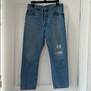 Levi’s 501 Distressed Cropped Jeans Size 28 (Luxor Reconstruction)